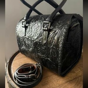 Hand-Tooled Floral Leather Speedy